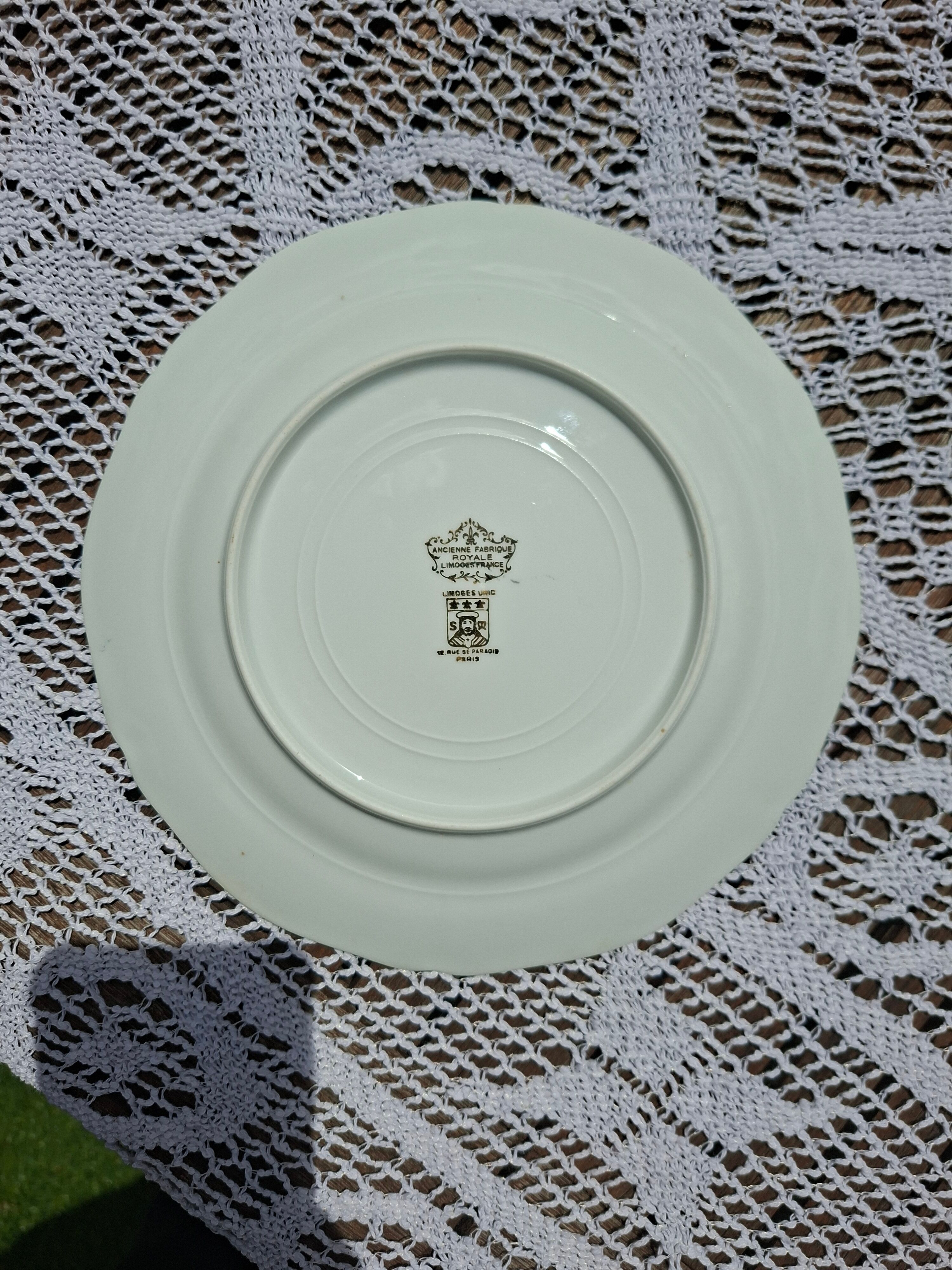 Dessert Plates Limoges Unic Former Royal Factory