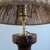 Turned wood lamp 1950
