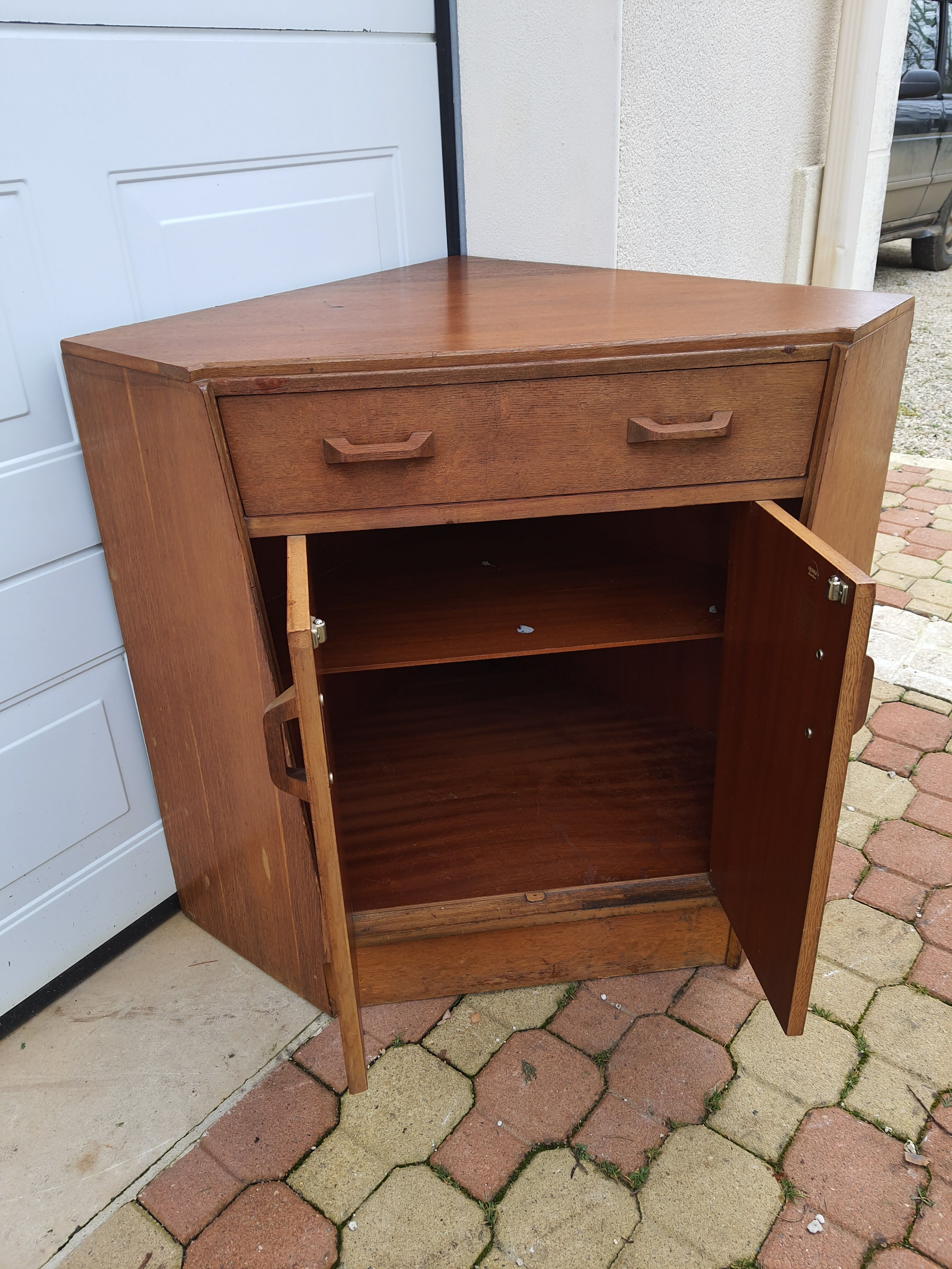 Vintage danish corner desk