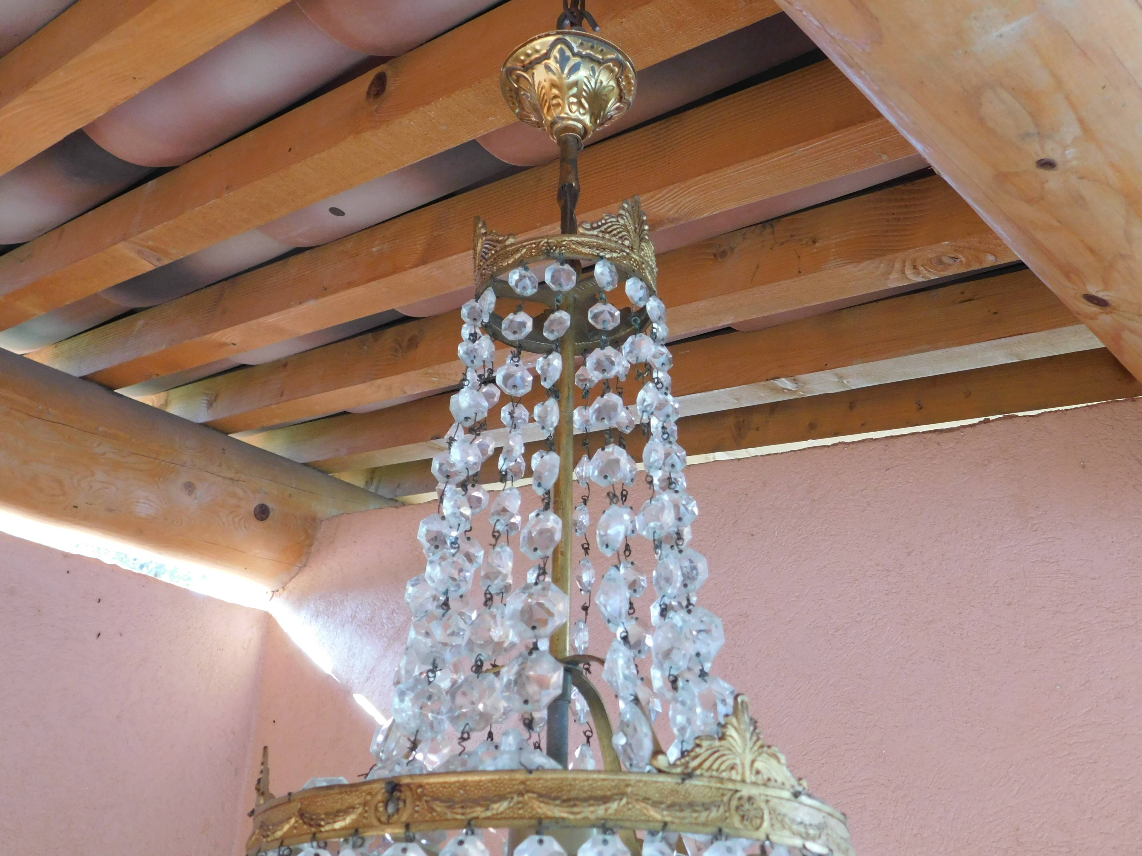 Hot air balloon chandelier with tassels ø 25 cm