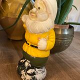 Ancient terracotta garden gnome