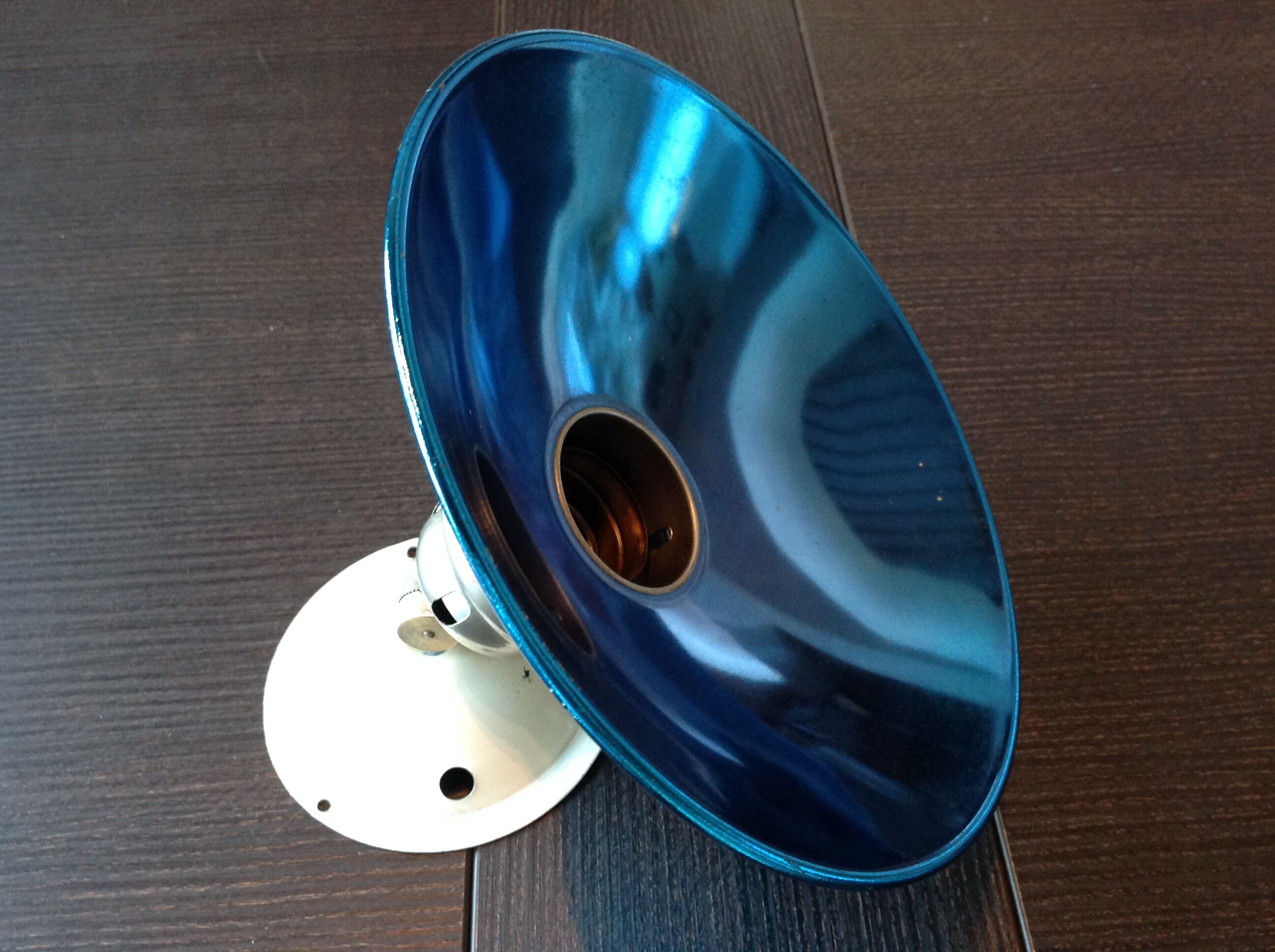 Adjustable metal wall lamp industrial style / vintage 60s