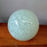 Clichy glass table lamp in water green