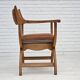 1960s, Danish design by Henning Kjærnulf, reupholstered lounge chair, model "Kurul".