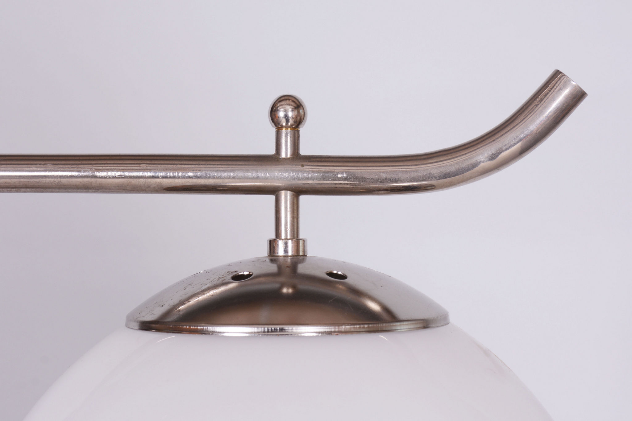 20th century czech bauhaus chrome floor lamp, by hynek gottwald, 1930s