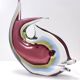 Vase Sommerso en verre de Murano attribuable à Poli pour Seguso, Italie