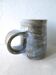 Pitcher in blue enamelled stoneware signed workshop Palegre, 70 years