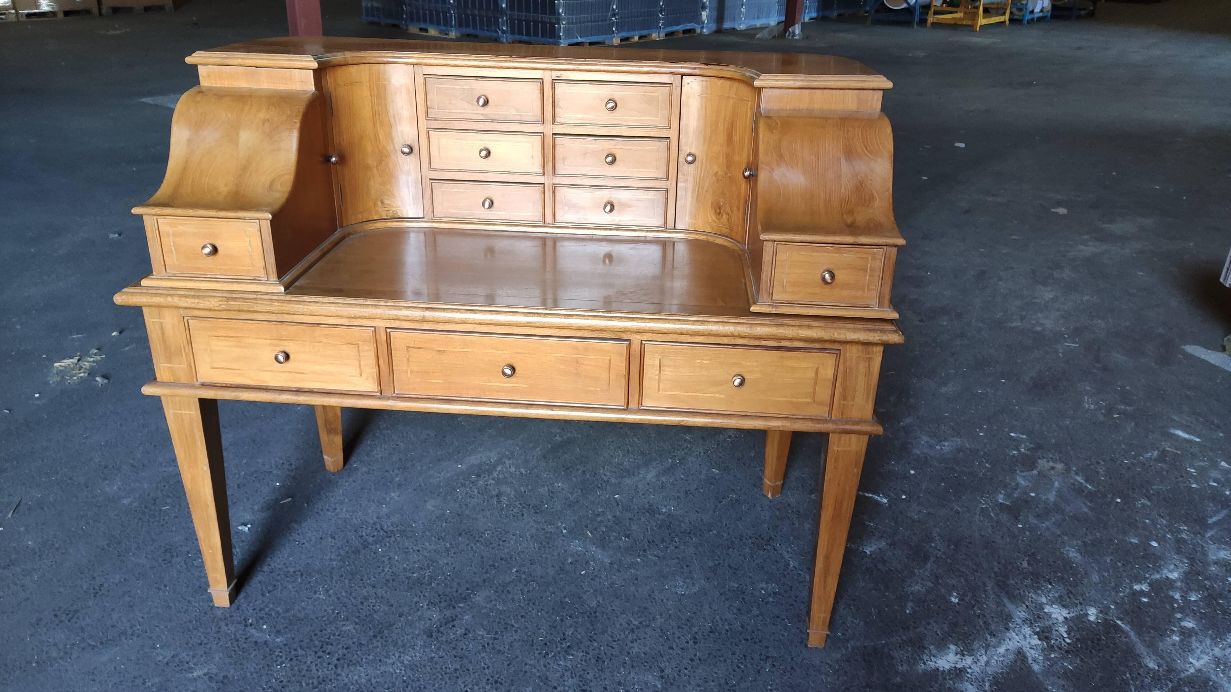 Tiered desk, Carlton cover desk