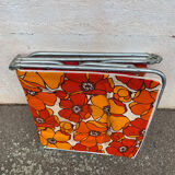 Orange vintage deckchair