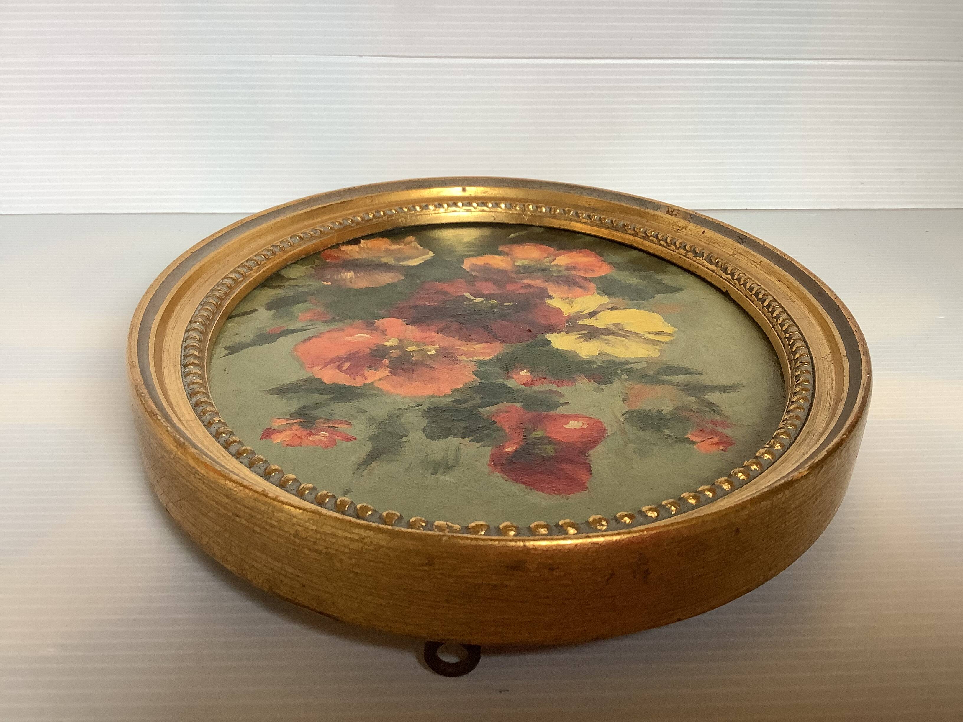 Pair of flower paintings Émile Wilkin