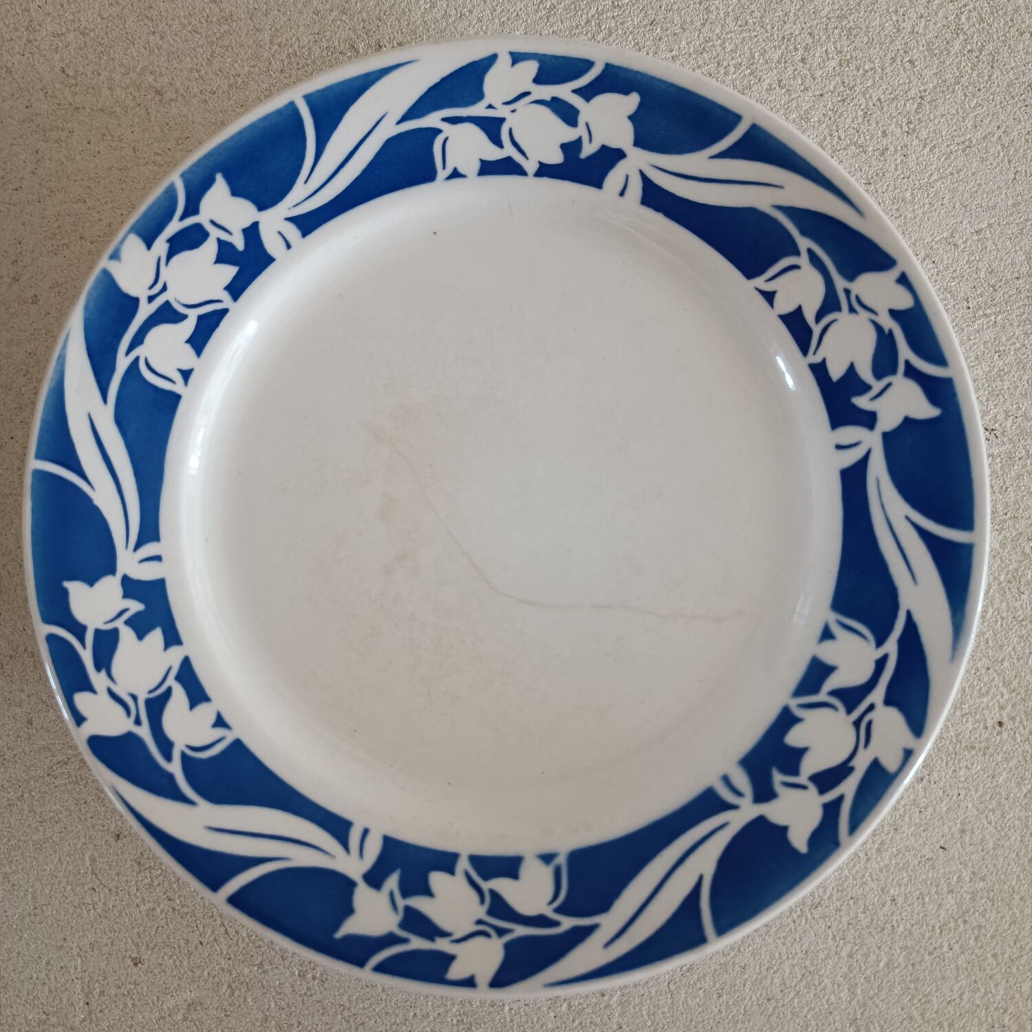 Lot de 6 assiettes terre de fer Badonviller