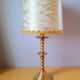 Turned brass lamp, 1960.