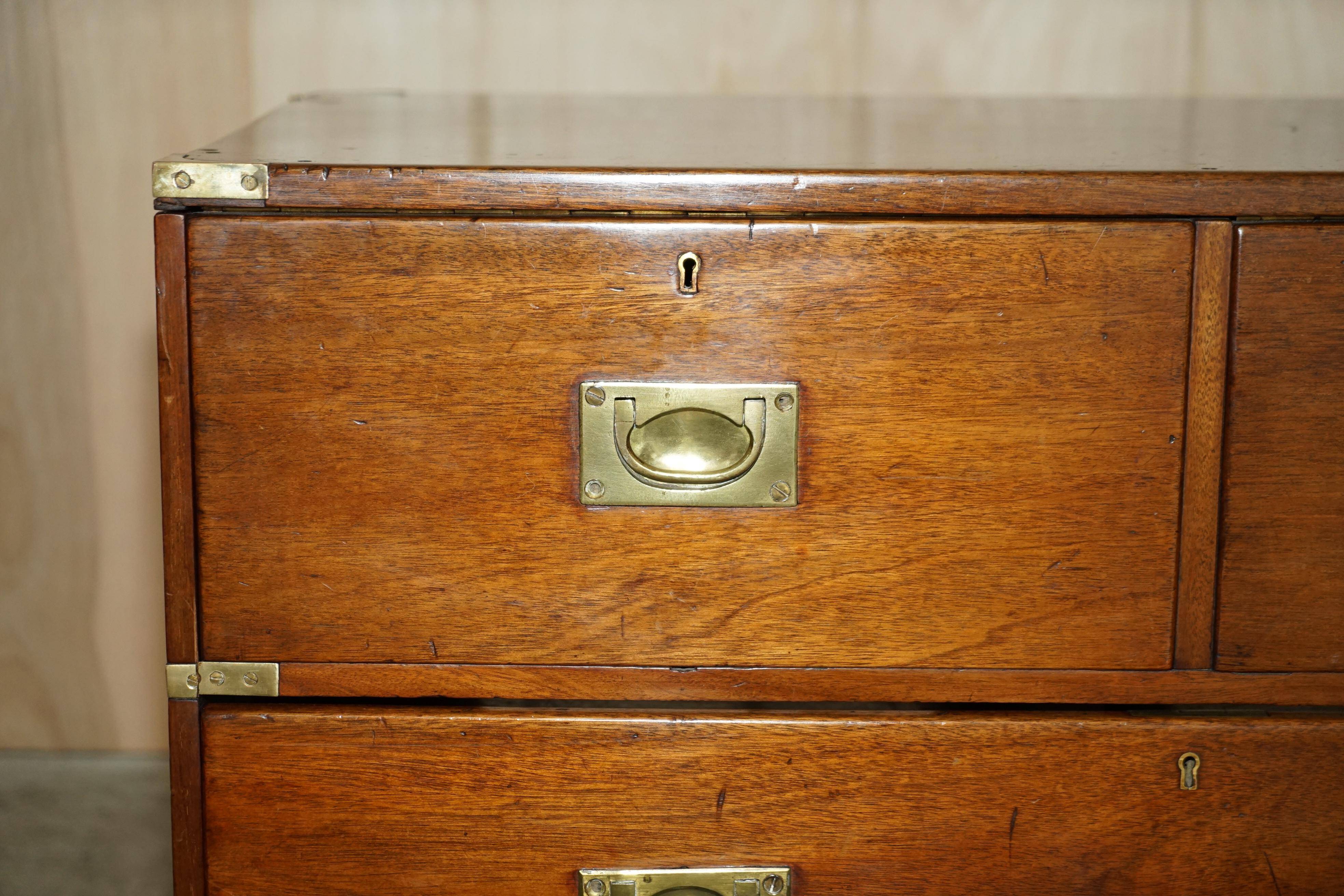 Vintage military furniture with hidden turntable, 1970s style.