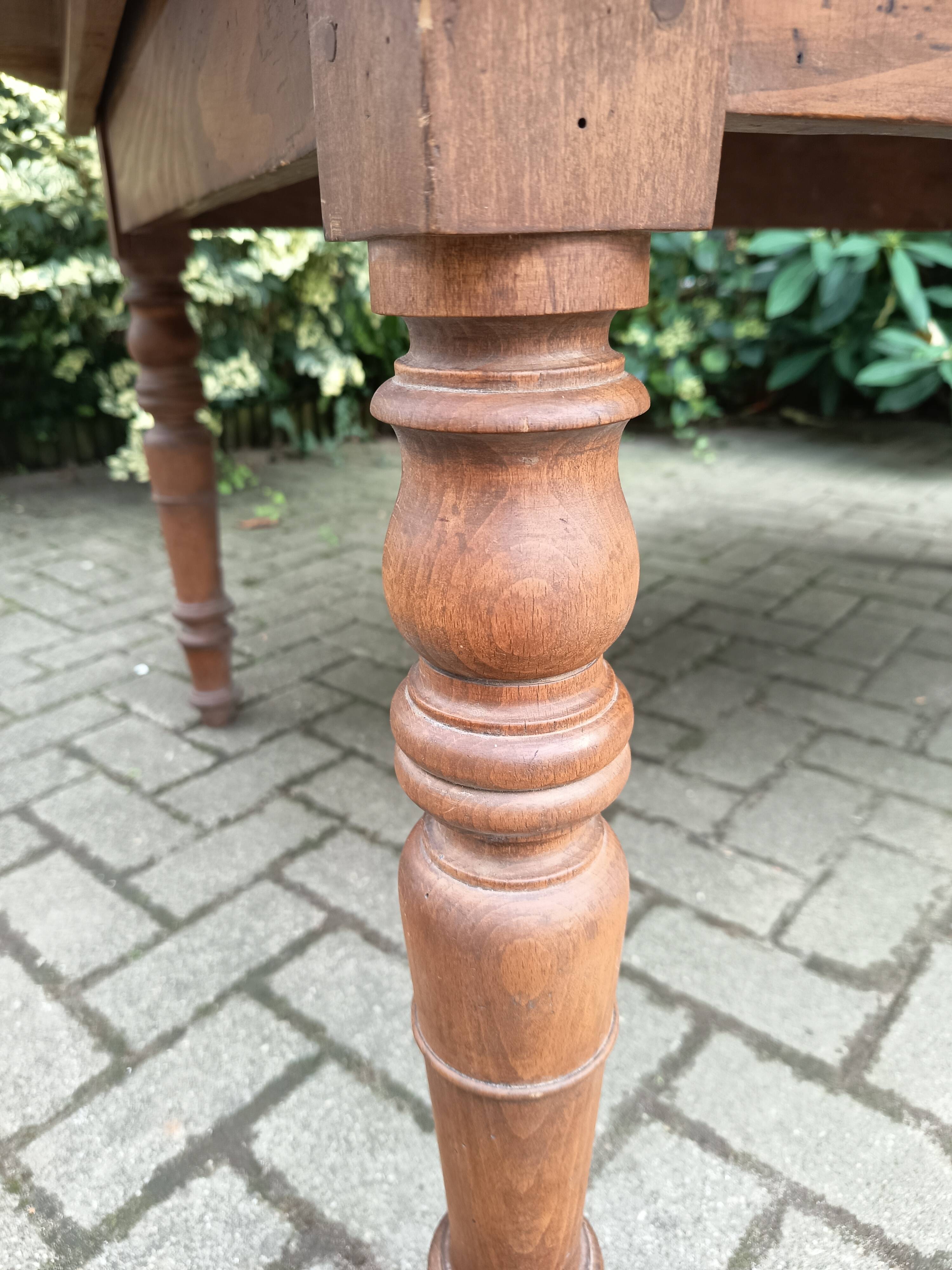 Large farmhouse table, 19th century