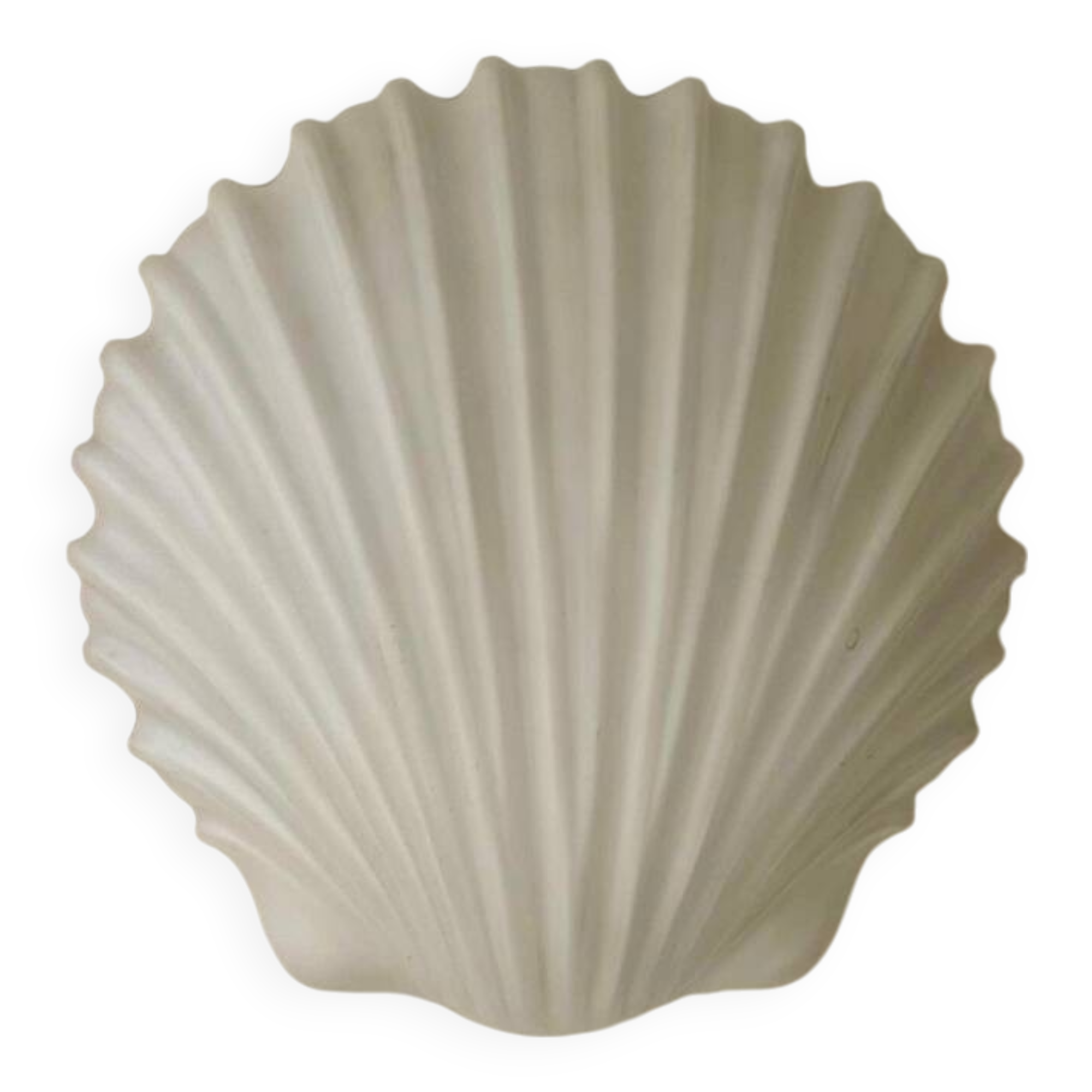 Applique vintage coquillage, opaline, Limburg Allemagne 1960