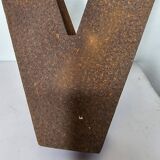 Industrial iron letter "V"