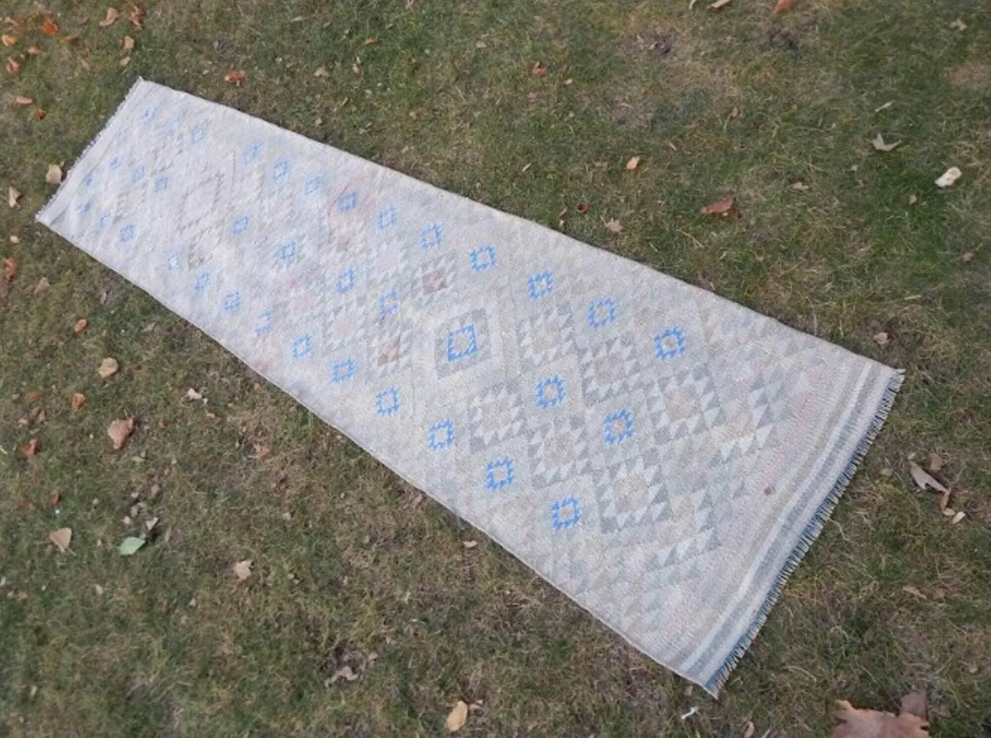 Vintage Turkish hallway rug 70x288 cm