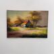 Old cottage oil painting