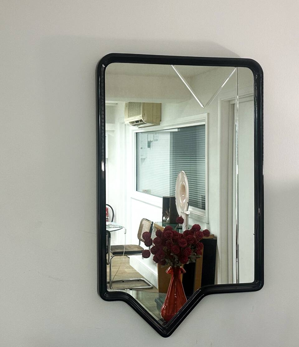 Miroir mural noir, 1990