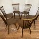 Series of 6 chairs bistro Baumann Model Menuet from the 1960s