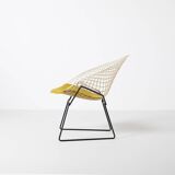 Vintage Harry Bertoia Diamond chair, Knoll, circa 1960s, reupholstered