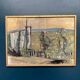 Original Swedish Oil on Canvas – “Abstract Landscape” by S. Hamlet – Dated 1960 – Vintage and Framed – 66 × 48 cm (26" × 18.9")