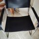 Set of 5 leather/chrome cantilever chairs
