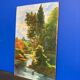 Huile sur bois vintage