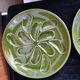 Set of 6 green oyster plates 25 cm – C.E.S France – Very good condition
