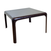 Table basse d'appoint en fibre de verre laquée années 70, 40 cm