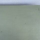 Patinated green baluster table