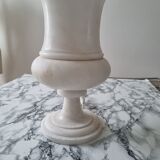 Lampe a poser en albâtre vintage