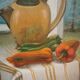 Still life in oil on panel signed J Gautier