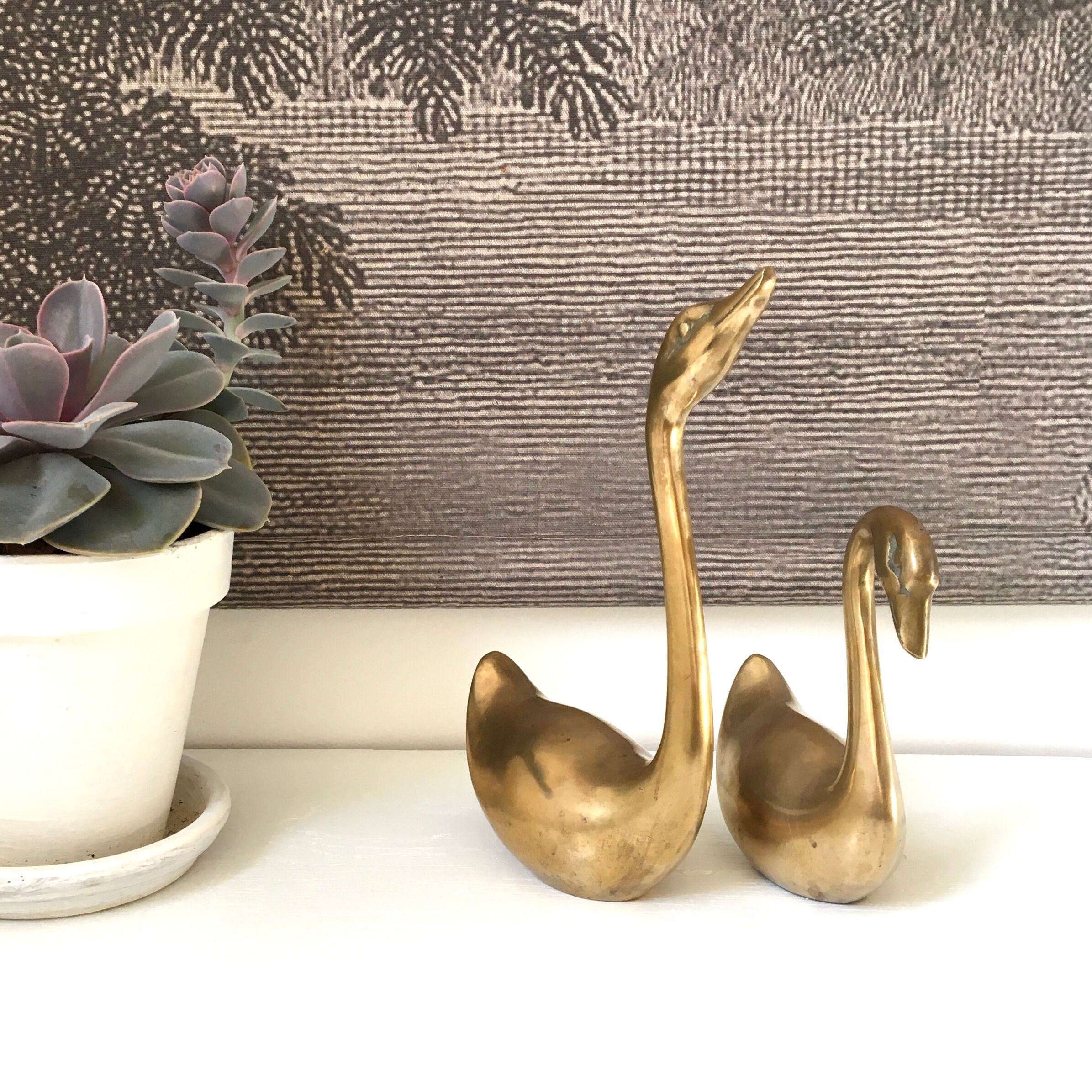 Brass swan duo