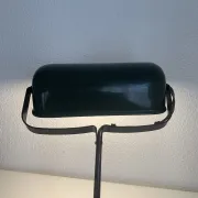 Vintage 1930 Viktoria enamelled cast iron Bauhaus lamp - 40 cm