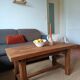 Table basse rustique en bois massif – Style Campagne Chic / Ferme