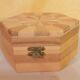 Box in geometric marquetry