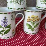 Mugs anglais décor botanique New Bone China