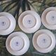 Lot of 5 dessert plates "Thymus" from the Botanica de Boch service