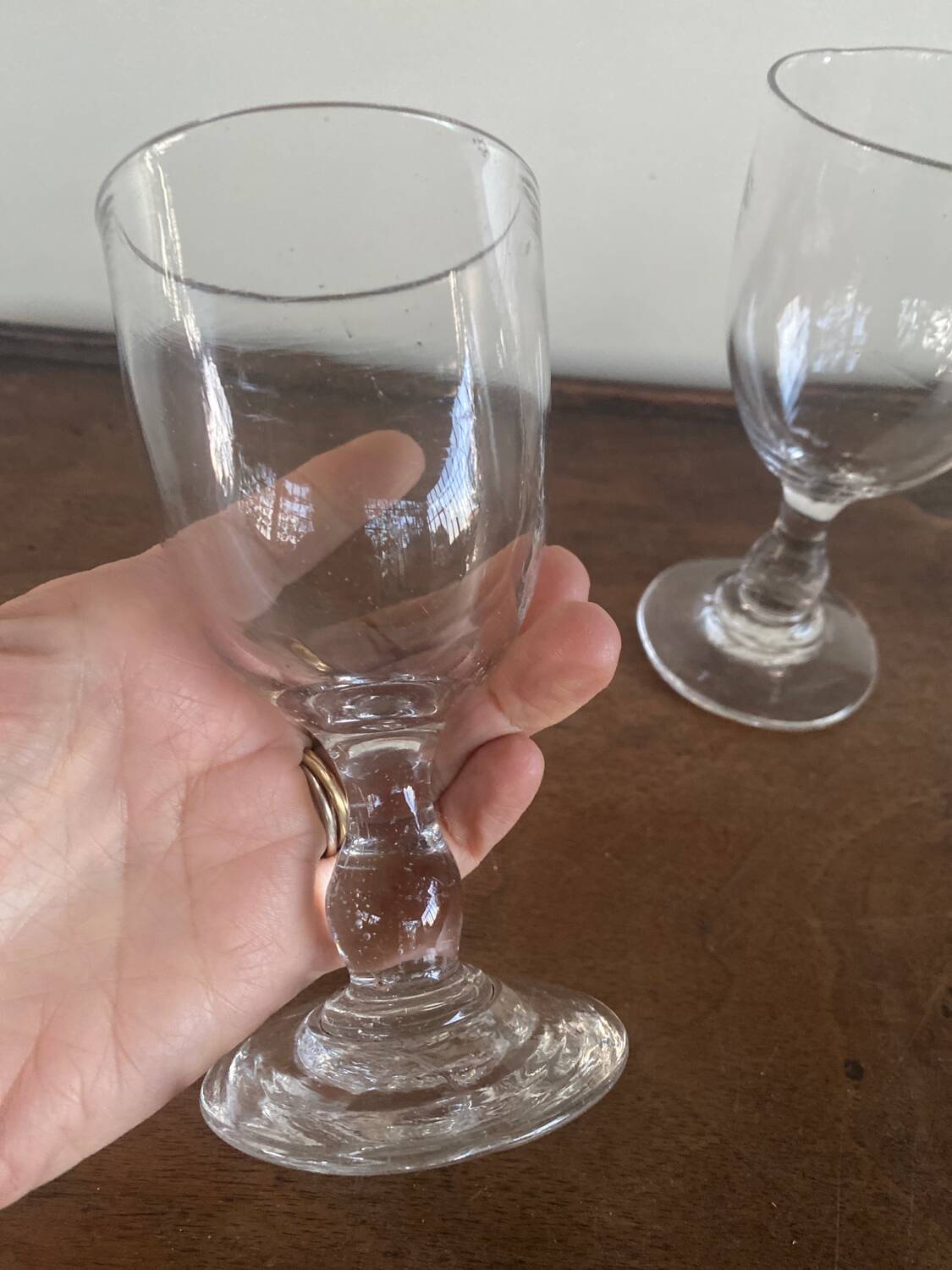 2 old glasses