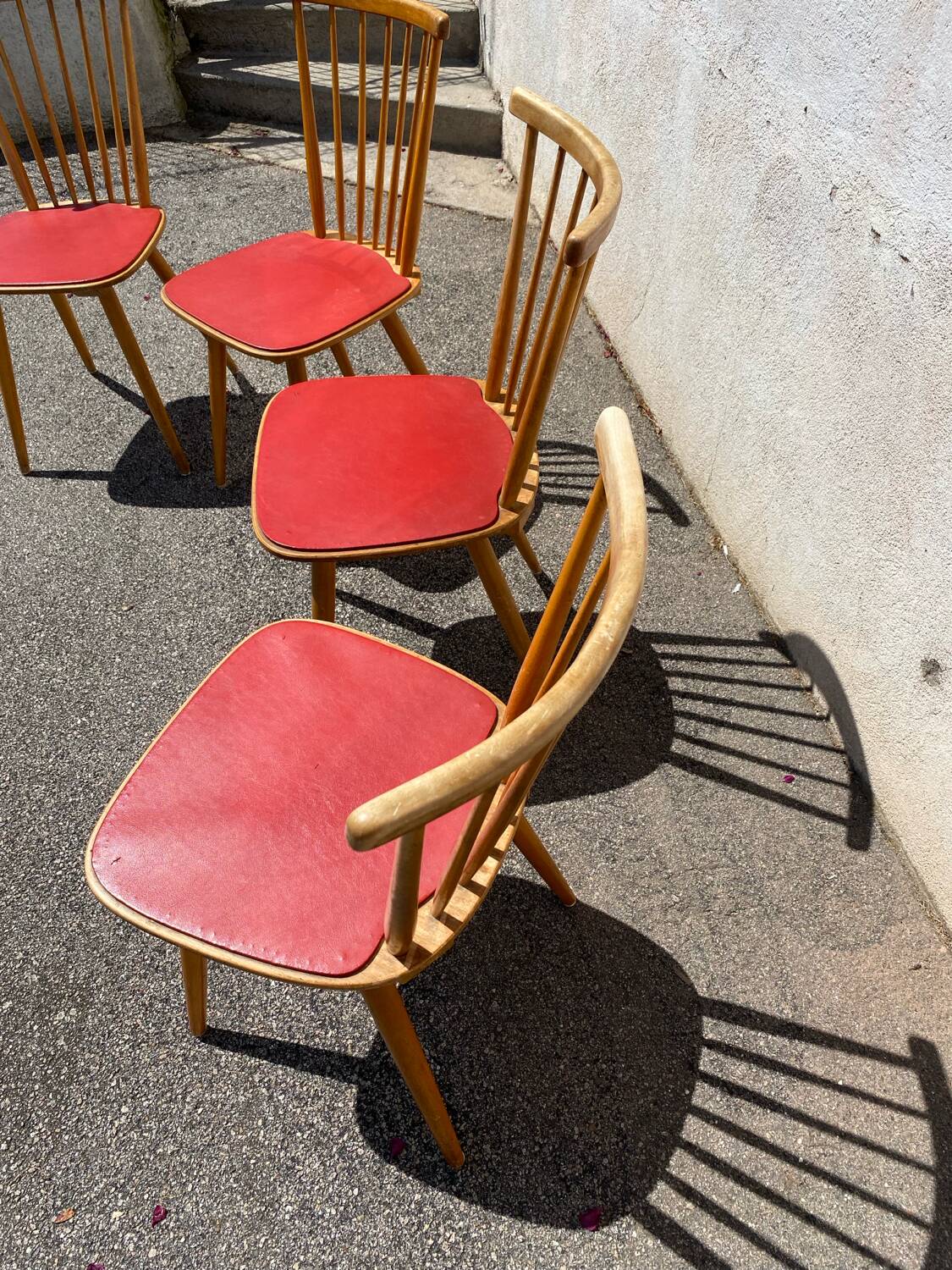 Set of 4 Baumann Sonate bistro chairs