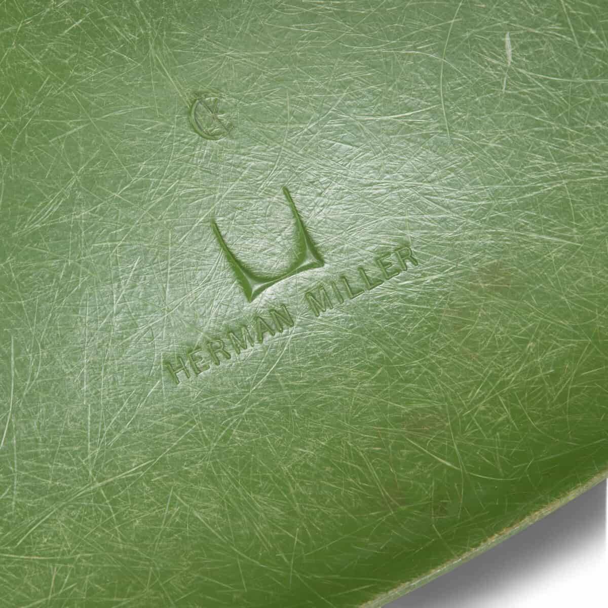 Lime Green Herman Miller Original Vintage Eames DSW Side Shell Chair