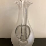 Ancient frosted crystal decanter
