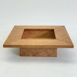 Square coffee table / bar table from Smania with burl wood