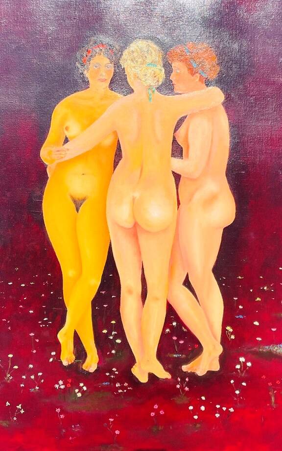 Camille Delahaut, "The Three Graces". Vintage