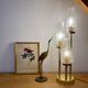 Table lamp troix lights vintage glass globes
