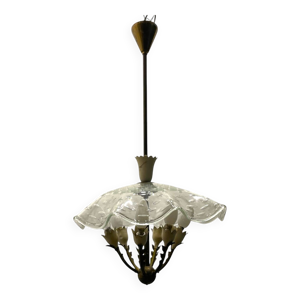 Suspension en verre de - murano 1950