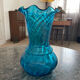 Vase en cristal bleu Georges Sand XIXeme siècle