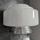 Old white opaline skyscraper ceiling light Ø 25 cm art deco 1930