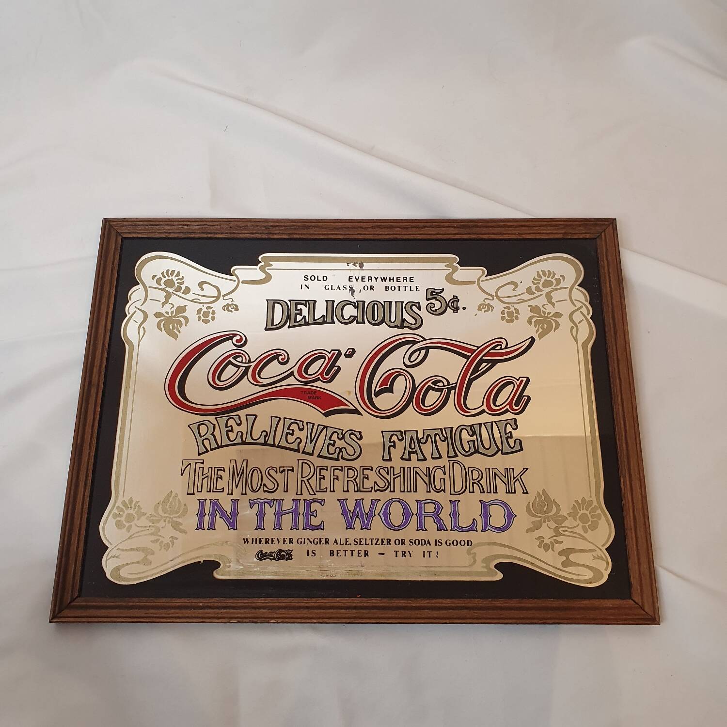 Coca Cola advertising mirror